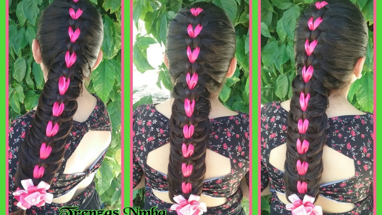 Trenza tijera en corazones scissor braid peinados con trenzas Trenzas Nmba ...