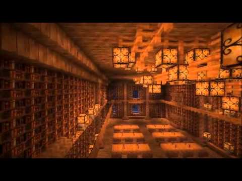 Minecraft 図書館作ってみた 17万6千冊の本に埋もれたい Youtube