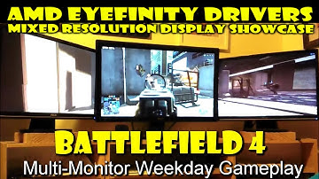 AMD Eyefinity Mixed Display Drivers Showcase - Battlefield 4 - Ultra Settings - Overclocked 7970 GPU