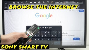 Sony Smart TV - How to Browse the Internet