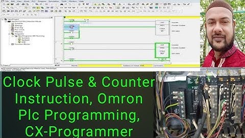 Clock Pulse & Counter Instruction, Omron Plc Programming, CX-Programmer