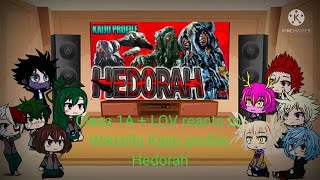 Class 1A + LOV reacts to Wikizilla kaiju profile: Hedorah