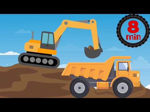 Vehicles for Kids Compilation | Construction Vehicles, Garbage Truck & Learning Videos for Toddlers