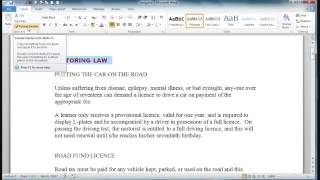 Word Format Painter Training