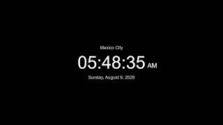 Thumbnail 🔴 EN VIVO | Reloj / Hora actual en Ciudad de México / LIVE Mexico City Clock / What time is it now