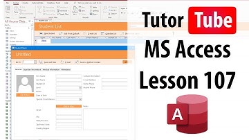 MS Access Tutorial - Lesson 107 - SQL Query CREATE TABLE