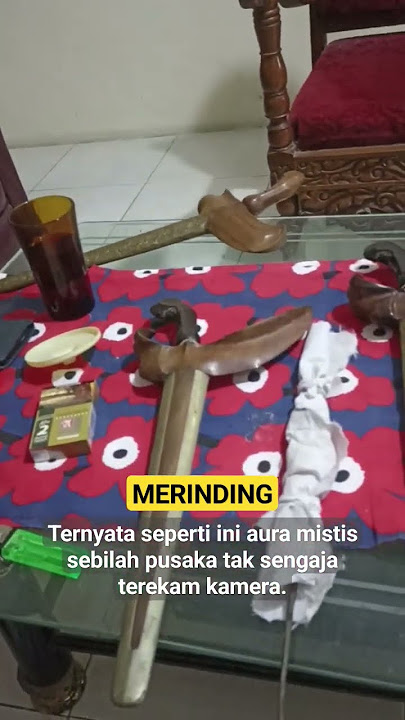 Untung terekam, detik-detik Visualisasi aura sebilah pusaka. #keris