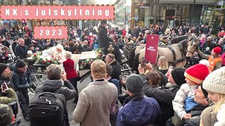 Klassisk julskyltning avtäckt-NK,STOCKHOLM 2023.