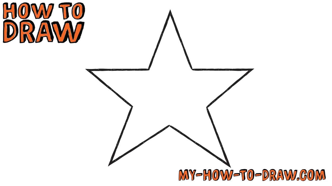 How To Draw A Star *Super Easy* - Easy Step-By-Step Drawing Tutorial -  Youtube