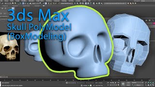 MS3D | 3dsMax | Practice | Polymodel a Simple Skull screenshot 4