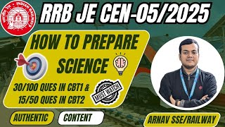 🔥RRB JE 2025 Science Preparation Strategy🎯 | Best Study Plan 💯 #rrbje #rrb2025 #railway #arnav
