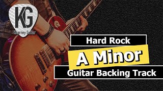 Video thumbnail of "Crunchy Hard Rock Guitar Backing Track In Am"