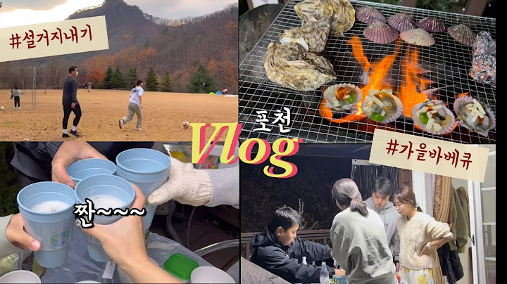 [포천 Vlog #1] 펜션 더블데이트 | 가을바베큐🥩🦪🔥 | 가리비석화구이 | 다람쥐쉼터 | 슬의생에 나온 펜션 | 커플끼리 노는법