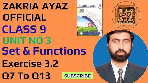 EXERCISE 3.2 ||Q7-Q13|| CLASS 9|| PUNJAB TEXT BOOK NEW 2025#Mathematics
