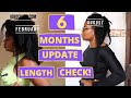 6 MONTHS HAIR GROWTH CHALLENGE UPDATE + LENGTH CHECK!