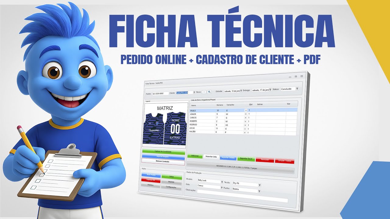 CorelDRAW - Ficha Técnica Automática no SublixPRO | Pedidos Online, Impressão PDF e muito mais!