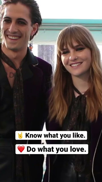 Måneskin’s Victoria De Angelis and Damiano David having a laugh | #Shorts