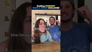Ranking Funniest Make A Word Challenge 🤣 Part 3 #shorts