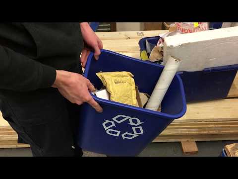 We're weighing and monitoring all of our recycling to help reduce our waste and our carbon footprint