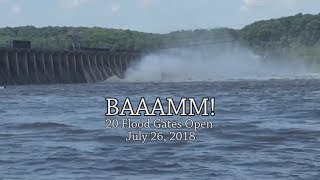 Conowingo Dam 20 Flood Gates Open July 26, 2018