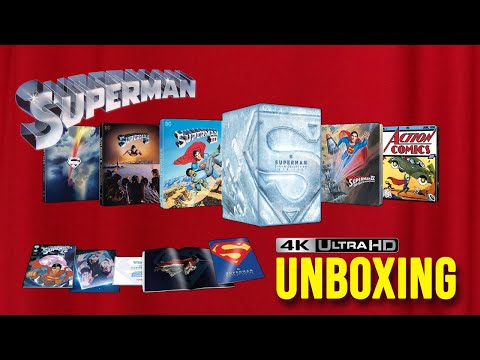 Superman 5-Film Collection 1978-1987 4K Ultra HD Steelbook Unboxing