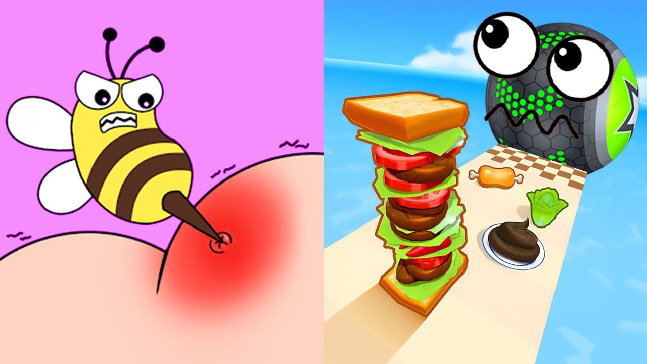 Going Balls VS Help Me Tricky Puzzle,Sandwich Runner,Ball Merge 2048,Juice Run,Coin Rush,Hide Ball