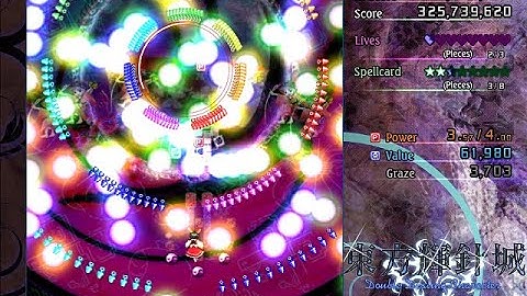 Touhou 14 ~ Double Dealing Character ~ Normal 1cc (Reimu-A)