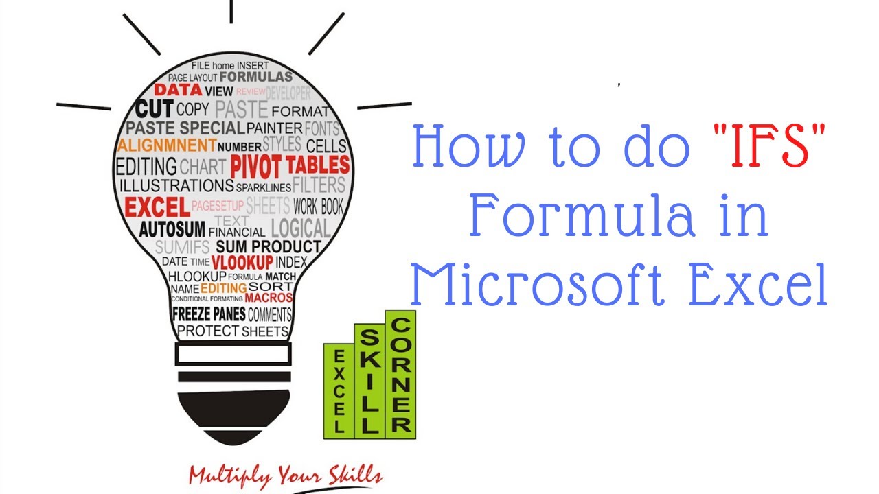 How to use IFS Formula Instead of Complicated IF Formula in Excel - YouTube