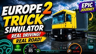 🚚 Truck Simulator Europe 2 | Rainy Road Driving High Experience