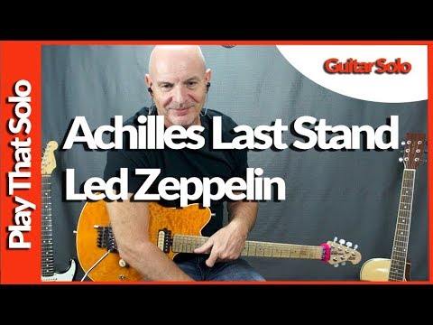 How To Play Achilles Last Stand Guitar Solo By Led Zeppelin