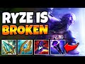 RYZE IS AN ABSOLUTE MENACE IN SEASON 13! (SCALE FAST, ONE SHOT EVERYTHING)