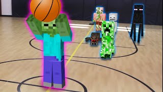 Monster School: Top 5 Minecraft Animations | Soccer | Farming | Basketball | Racing | Baseball