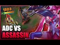 Adc vs assassin  craziest game ive played in a while  rank 1 jinx gameplay season 14