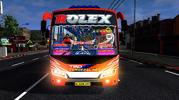 ROLEX Kerala Private Bus Mod In Bus Simulator Indonesia - Bussid Bus Mod - Bussid Car Mod - Bussid