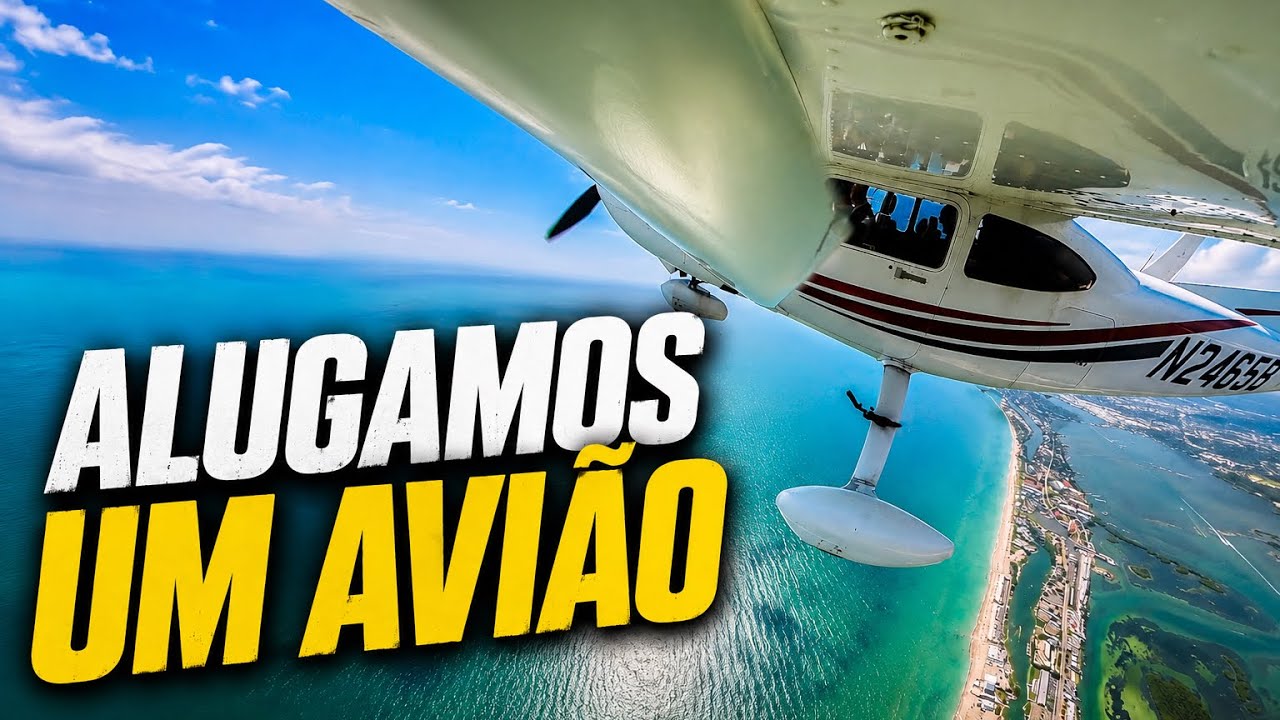 Rolê pela Flórida de avião alugado (fomos à praia)