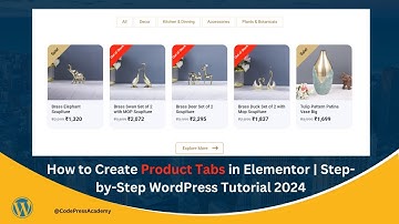 How to Create Product Tabs in Elementor | Step-by-Step WordPress Tutorial 2024