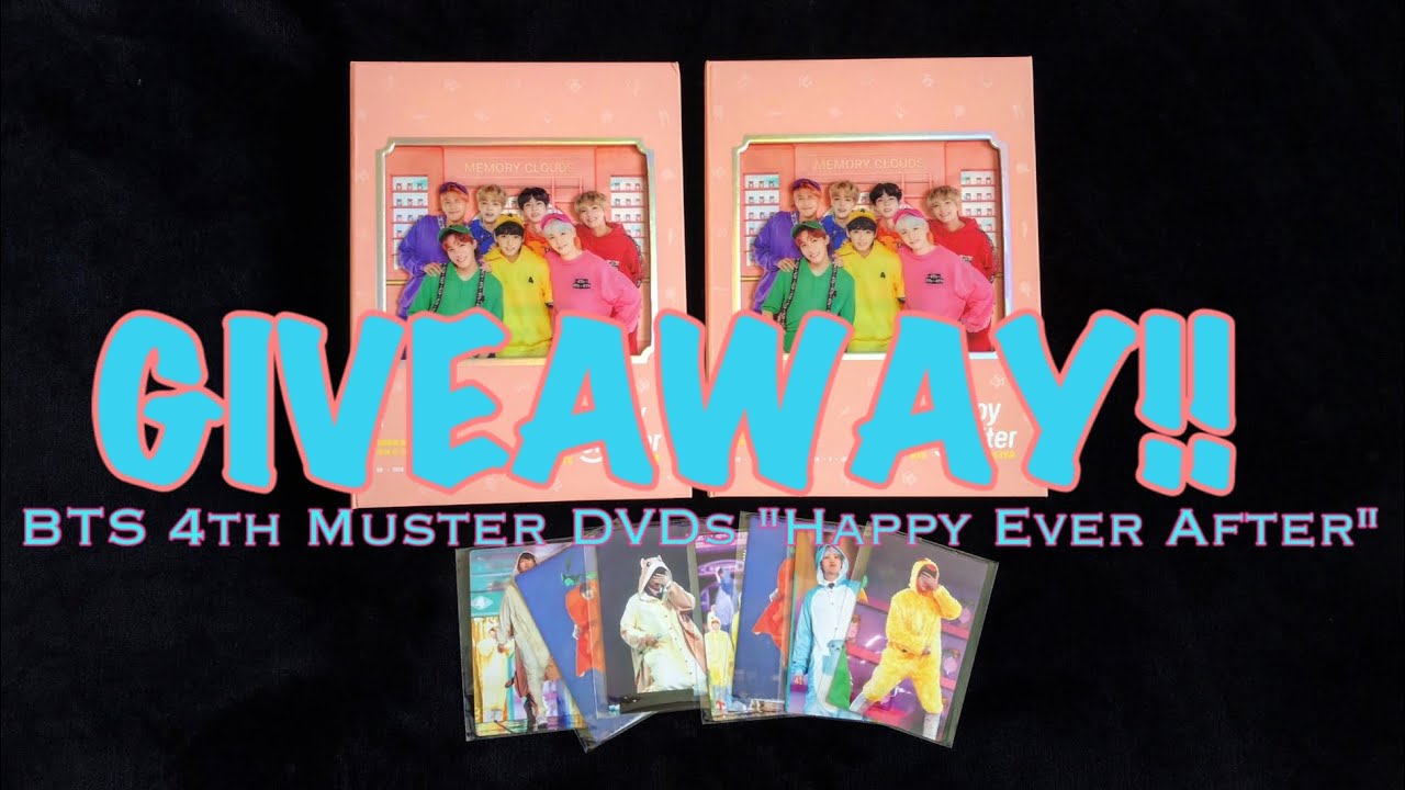 Unboxing Bts 4th Muster Dvds Happy Ever After Pt 2 Giveaway Youtube