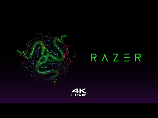 Razer 4k Gaming Wallpaper, Animated desktop wallpaper for PC, 4K HDR, RGB 