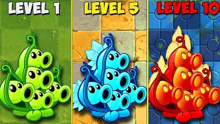 Every PEA & Other Plants LEVEL 1 vs MID vs MAX - Who Will Win? - PVz2 Plant vs Plant