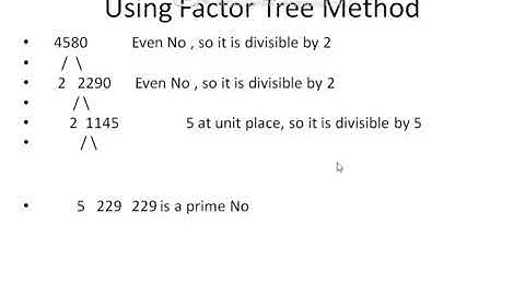Maths class 6 Exercise 1.2 Question No 2g | Find the prime factors of 4580 Using Factor Tree Method