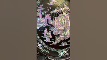 Cùng Xem Chiếc Đĩa Khảm Ốc Đỏ Singapore siêu hiếm #trieukhamtrai #dogokhamoc #bird #diy #dogodep