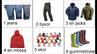 Lektion 8 - Kläder - Svenska för Nybörjare - @svenskamedmarie