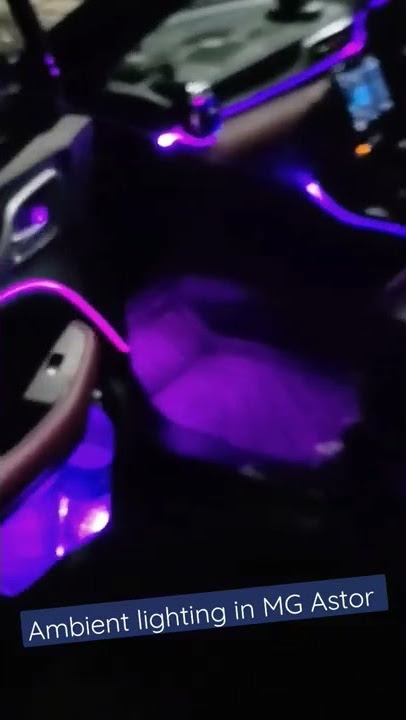 Ambient lighting MG Astor Along With AC Vents Lights 🔥