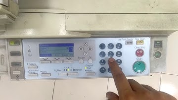 Richo photocopier MP 2000 le reset error code