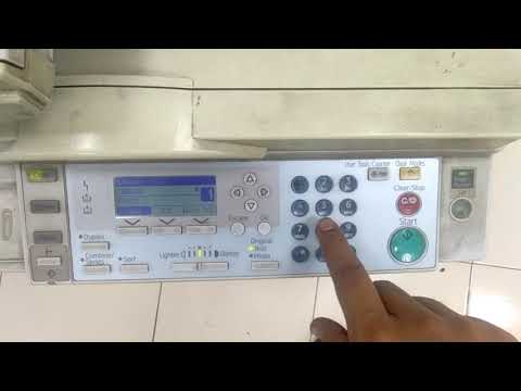 Richo photocopier MP 2000 le reset error code
