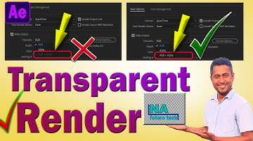 How To Render Or Export Transparent Video In After Effects । Rgb+Alpha After Effects Problem Solved