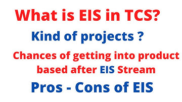 What is EIS domain in TCS | All about EIS | What kind of projects | Especially for Mechanical & EC