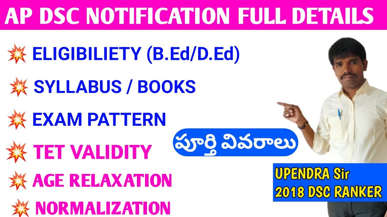 AP DSC NOTIFICATION 2024 ELIGIBILIETY AP DSC SYLLABUS TET VALIDITY ap-dsc-syllabus-2024-ap-dsc-sgt-syllabus-2024-in-telugu-ap-dsc-sa