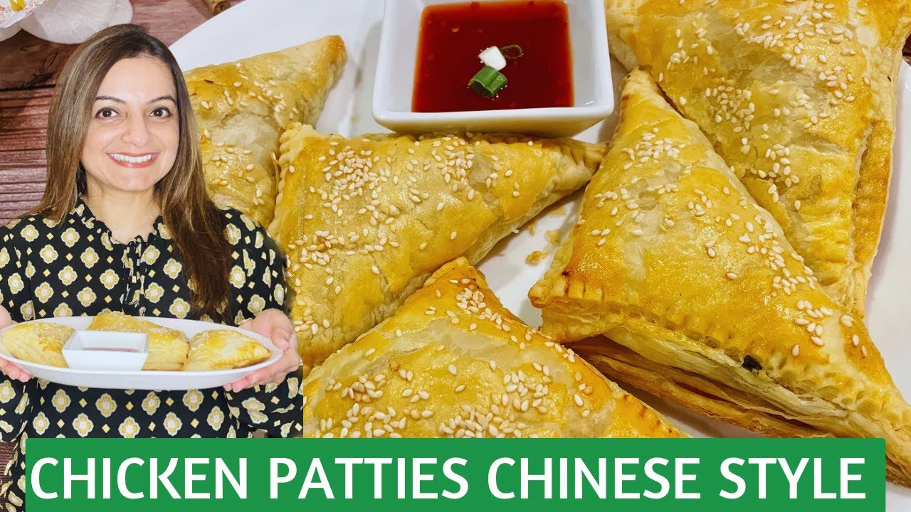 How To Make Chicken Patties At Home Chinese Style Chicken Puff Pastry