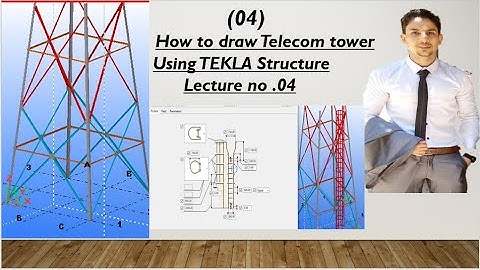 how to draw Telecom tower using Tekla Structure (P04)